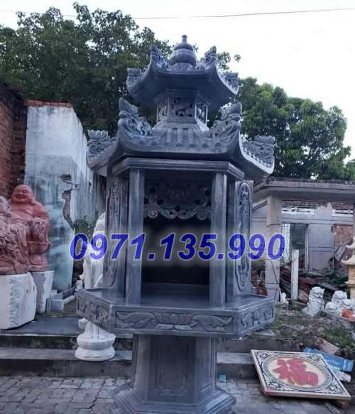 Cây hương đá - Mẫu miếu bàn thờ thiên bằng đá đẹp bán Bắc Ninh